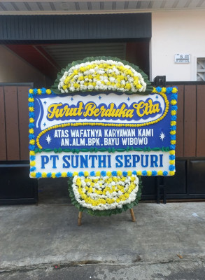 Papan Bunga Duka di Ciamis