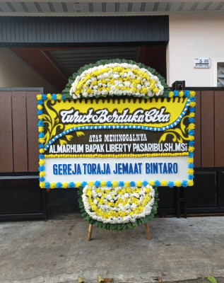 Papan Bunga Duka di Ciamis